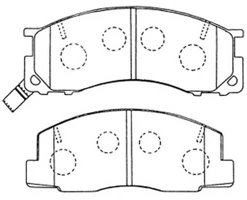 Brake Pad Set, disc brake (FP0500)