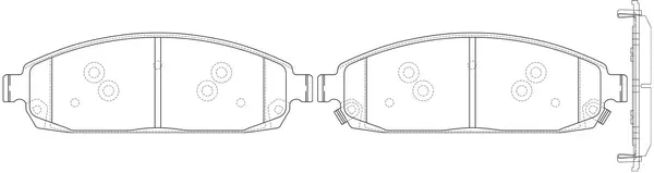 Brake Pad Set, disc brake (FP1080)