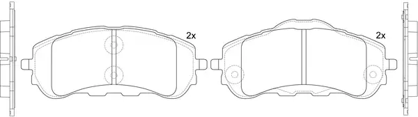 Brake Pad Set, disc brake (FP2310)