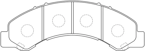 Brake Pad Set, disc brake (FP0825)