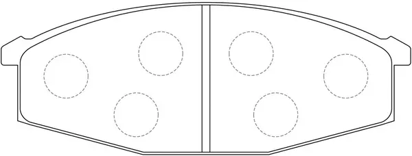 Brake Pad Set, disc brake (FP2103)