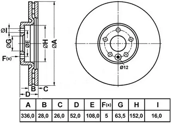 Brake Disc (FR1030V)