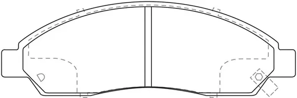 Brake Pad Set, disc brake (FP1039)