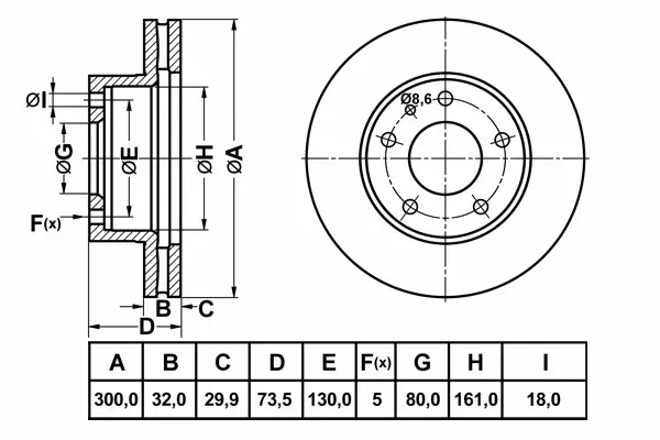 Brake Disc (FR1055V)