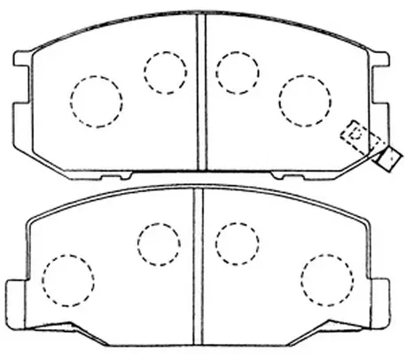Brake Pad Set, disc brake (FP0245)