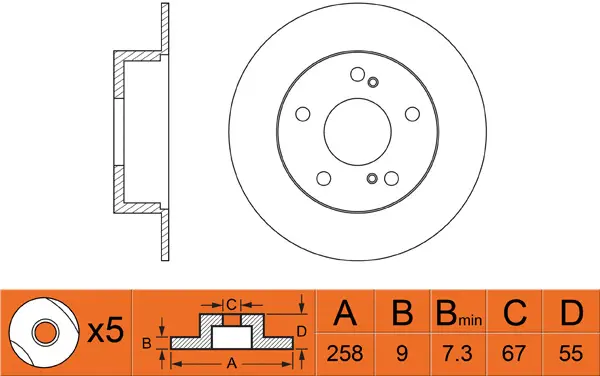 Brake Disc (FR0389)