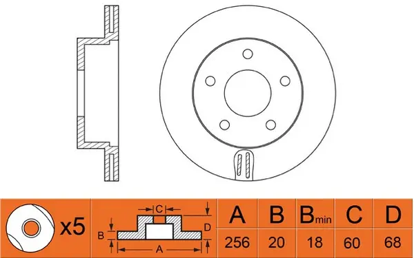 Brake Disc (FR0412V)