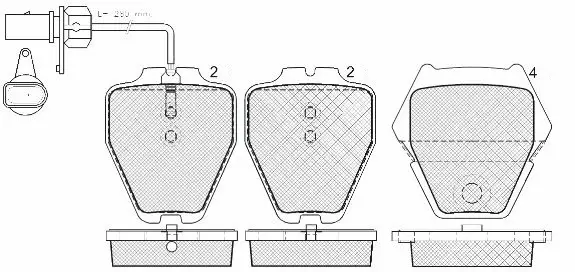 Brake Pad Set, disc brake (FP0912E)