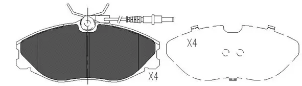 Brake Pad Set, disc brake (FP2330E)