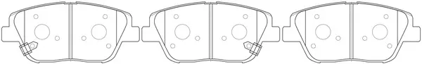 Brake Pad Set, disc brake (FP1444)