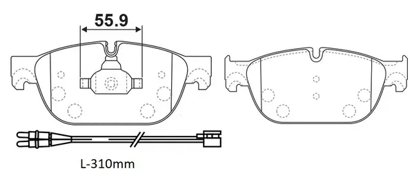 Brake Pad Set, disc brake (FP1966E)