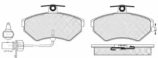 Brake Pad Set, disc brake (FP4281E)