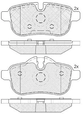 Brake Pad Set, disc brake (FP1433)