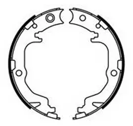 Brake Shoe Set, parking brake (FT3183)