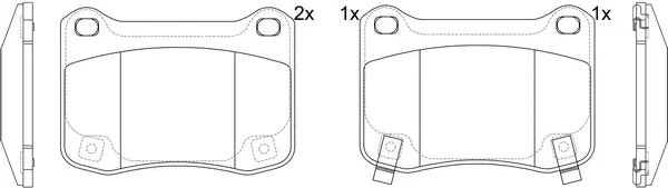 Brake Pad Set, disc brake (FP1366)