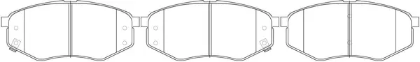 Brake Pad Set, disc brake (FP1447)