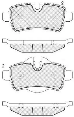 Brake Pad Set, disc brake (FP1309)