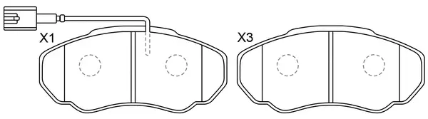 Brake Pad Set, disc brake (FP1198E)