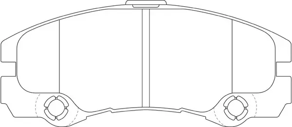 Brake Pad Set, disc brake (FP4284)