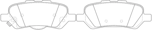 Brake Pad Set, disc brake (FP1097)