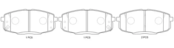 Brake Pad Set, disc brake (FP0001)