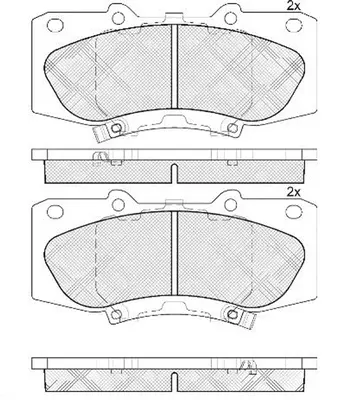 Brake Pad Set, disc brake (FP1567)