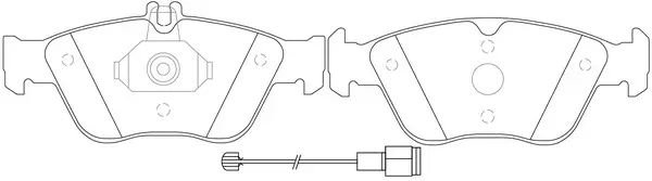 Brake Pad Set, disc brake (FP0710E)