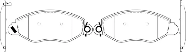 Brake Pad Set, disc brake (FP1389)