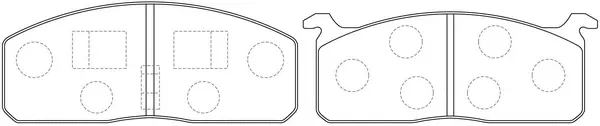 Brake Pad Set, disc brake (FP0197)