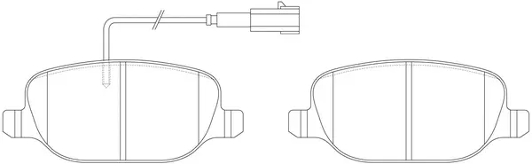 Brake Pad Set, disc brake (FP1306E)