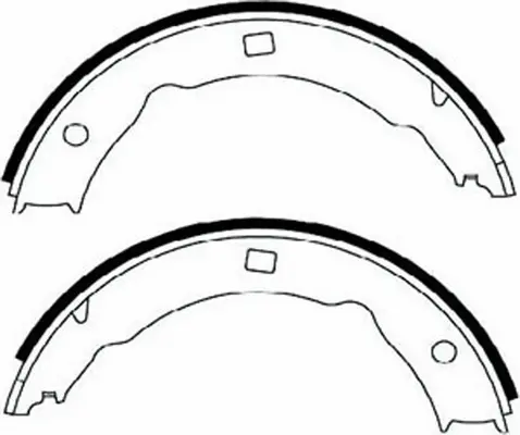 Brake Shoe Set, parking brake (FT2052)