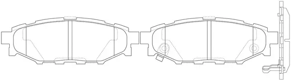 Brake Pad Set, disc brake (FP1114)