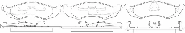 Brake Pad Set, disc brake (FP0576)