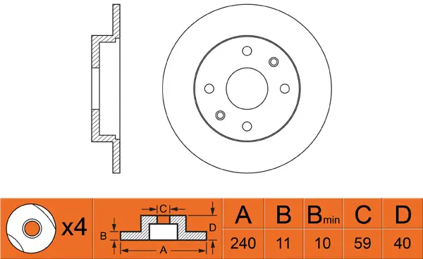 Brake Disc (FR0495)
