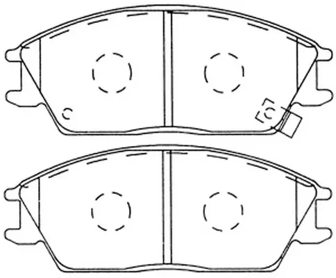 Brake Pad Set, disc brake (FP0440)