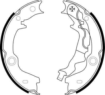Brake Shoe Set, parking brake (FT0914)
