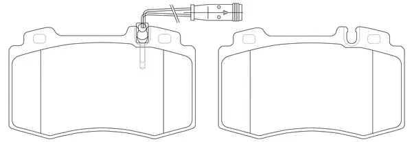 Brake Pad Set, disc brake (FP1229E)