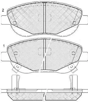 Brake Pad Set, disc brake (FP0536)