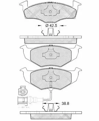Brake Pad Set, disc brake (FP3262E)