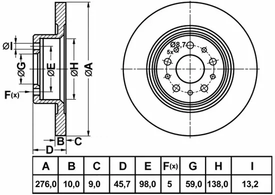 Brake Disc (FR0991)