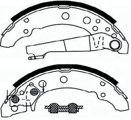 Brake Shoe Set (FT3022)
