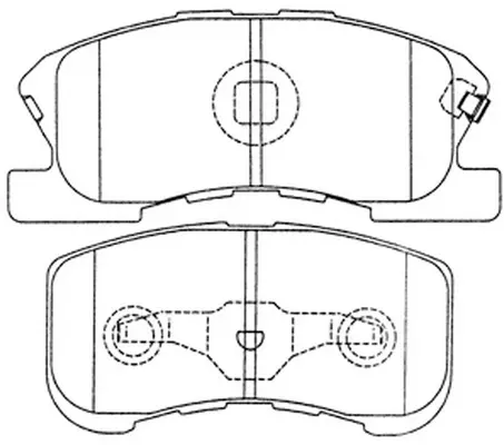 Brake Pad Set, disc brake (FP6168)