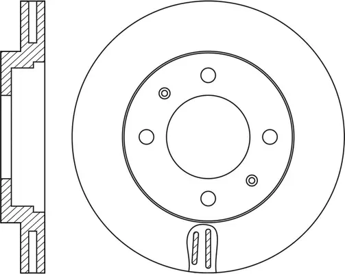 Brake Disc (FR0954V)