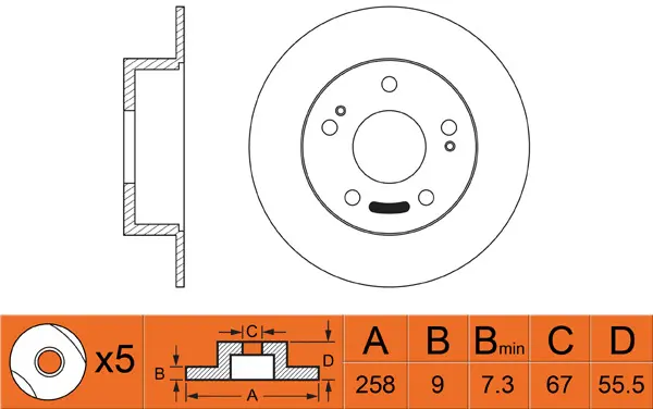 Brake Disc (FR0399)