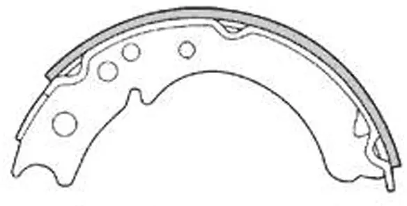Brake Shoe Set, parking brake (FT4257)