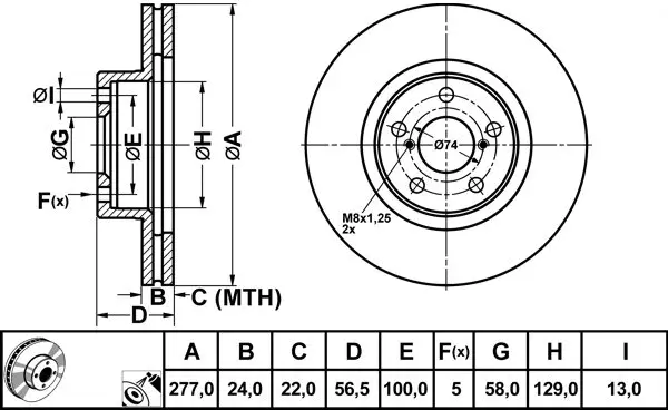 Brake Disc (FR0120V)