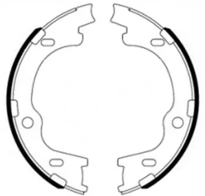 Brake Shoe Set, parking brake (FT11108)