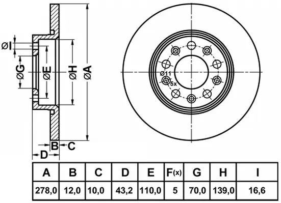 Brake Disc (FR0993)