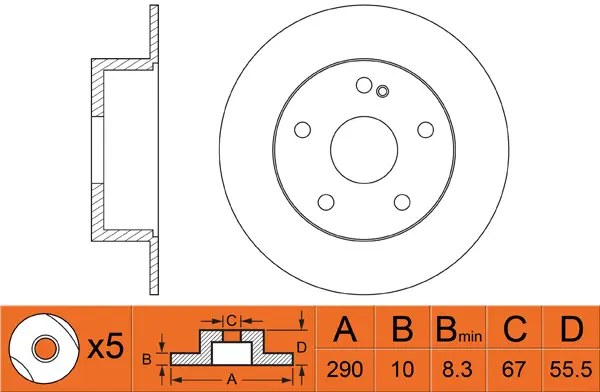 Brake Disc (FR0409)
