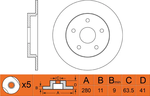 Brake Disc (FR0478)